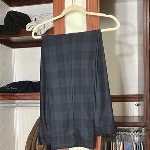 Ralph Lauren Men's Blue Plaid Dress Pants